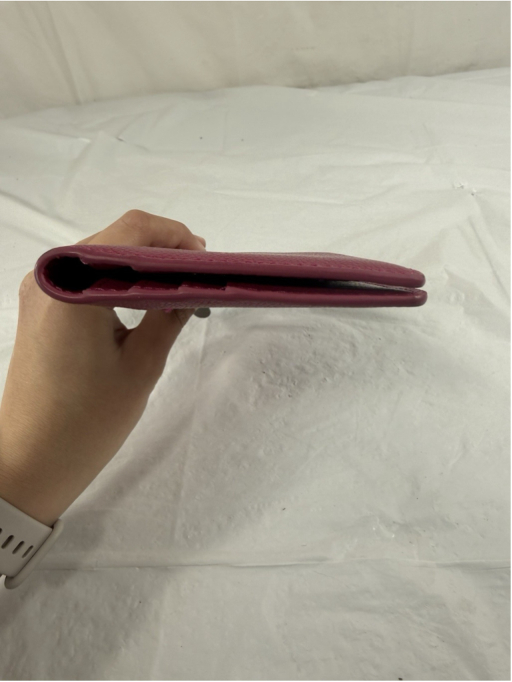 Bveyzi Leather Wallet Fuchsia RFID BLOCKING NEW - Picture 7 of 16